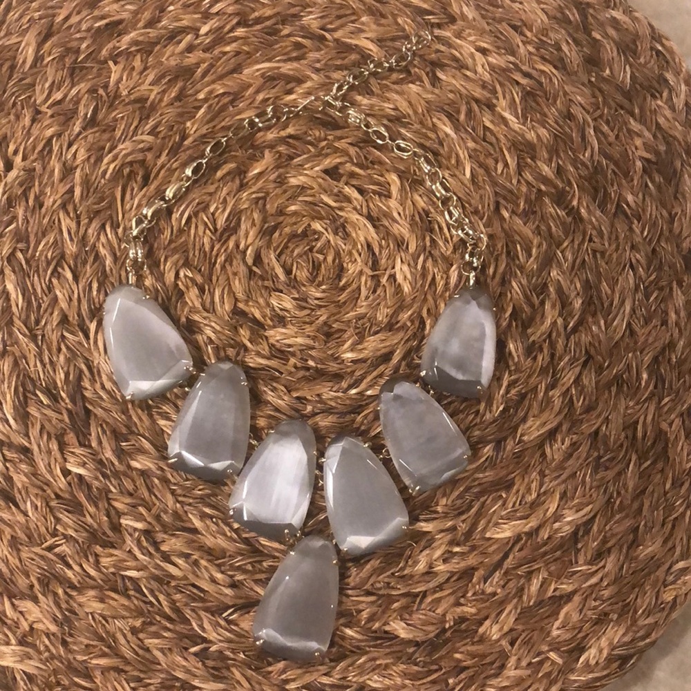 Kendra Scott Harlow Necklace - Gray w/Gold